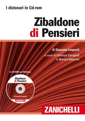 9788808066916 - Zibaldone di pensieri. CD-ROM. Con Contenuto digitale (fornito elettronicamente)