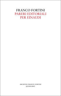 9788822920126 - Pareri editoriali per Einaudi