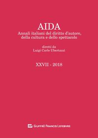 9788828809807 - Aida. Annali italiani del diritto d'autore, della cultura e dello spettacolo (2018)