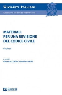 9788828839811 - Materiali per una revisione del codice civile. Vol. 2