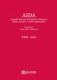 9788828853602 - Aida. Annali italiani del diritto d'autore, della cultura e dello spettacolo (2022). Vol. 31