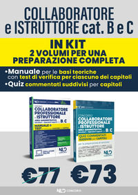 9788833585499 - Kit collaboratore e istruttore B e C enti locali. Manuale + Quiz commentati. Con software di simulazione