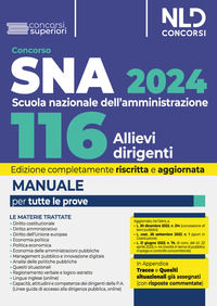 9788833589947 - Concorso 116 allievi dirigenti SNA 2024. Manuale per la preparazione al concorso