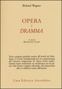 9788834017104 - Opera e dramma