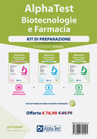 Alpha test Biotecnologie e Farmacia TOLC-B, TOLC-F e TOLC-S. Esercizi  commentati. Nuova ediz. Con software di simulazione - Stefano Bertocchi -  Doriana Rodino - - Libro - Alpha Test - TestUniversitari