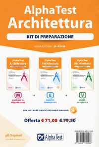 9788848321266 - Alpha Test. Architettura. Kit di preparazione. Per l'ammissione a architettura e a tutti i corsi di laurea in ingegneria