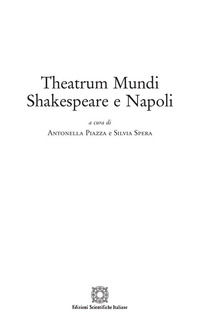 9788849541519 - Theatrum Mundi. Shakespeare e Napoli