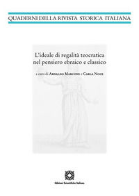 9788849552997 - L'ideale di regalità teocratica nel pensiero ebraico e classico