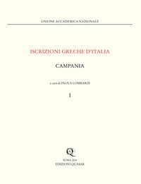 9788854914513 - Iscrizioni greche d'Italia. Campania. Vol. 1