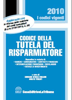 9788861325616 - Codice della tutela del risparmiatore