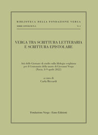 9788868592462 - Verga tra scrittura letteraria e scrittura epistolare