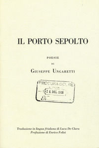 9788875415129 - Il porto sepolto