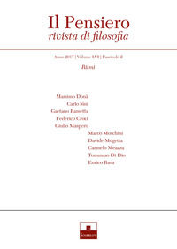 9788885716346 - Il pensiero. Rivista di filosofia (2017). Nuova ediz.. Vol. 56/2: Ritmi