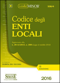 9788891409249 - Codice degli enti locali. Ediz. minor