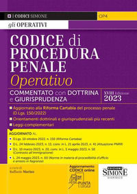 9788891435934 - Codice di procedura penale operativo. Annotato con dottrina e giurisprudenza