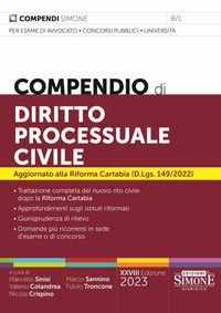 9788891436214 - Compendio di diritto processuale civile