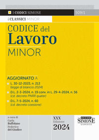 9788891439420 - Codice del Lavoro. Ediz. minor