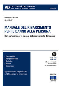 9788891622235 - Manuale del risarcimento per il danno alla persona. Con CD-ROM