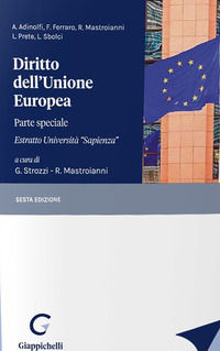 9788892145375 - Diritto dell'Unione Europea. Parte speciale. Estratto Università «Sapienza»