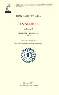 9788893661065 - Res seniles. Vol. 5: Aggiunte correzioni. Indici