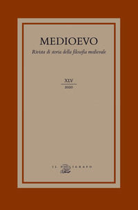 9788893871839 - Medioevo. Rivista di storia della filosofia medievale (2020). Vol. 45: Antropologia, teologia e fisica nel pensiero medi