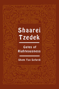 9788894956429 - Shaarei Tzedek. Gates of righteousness