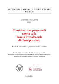 9788898075430 - Considerazioni progettuali aperte sulla Tenuta Presidenziale di Castelporziano